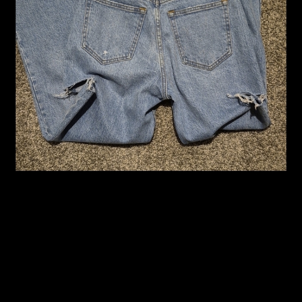 Abercrombie & Fitch Curve Love Mid Rise Jeans - Blue - Picture 4 of 5